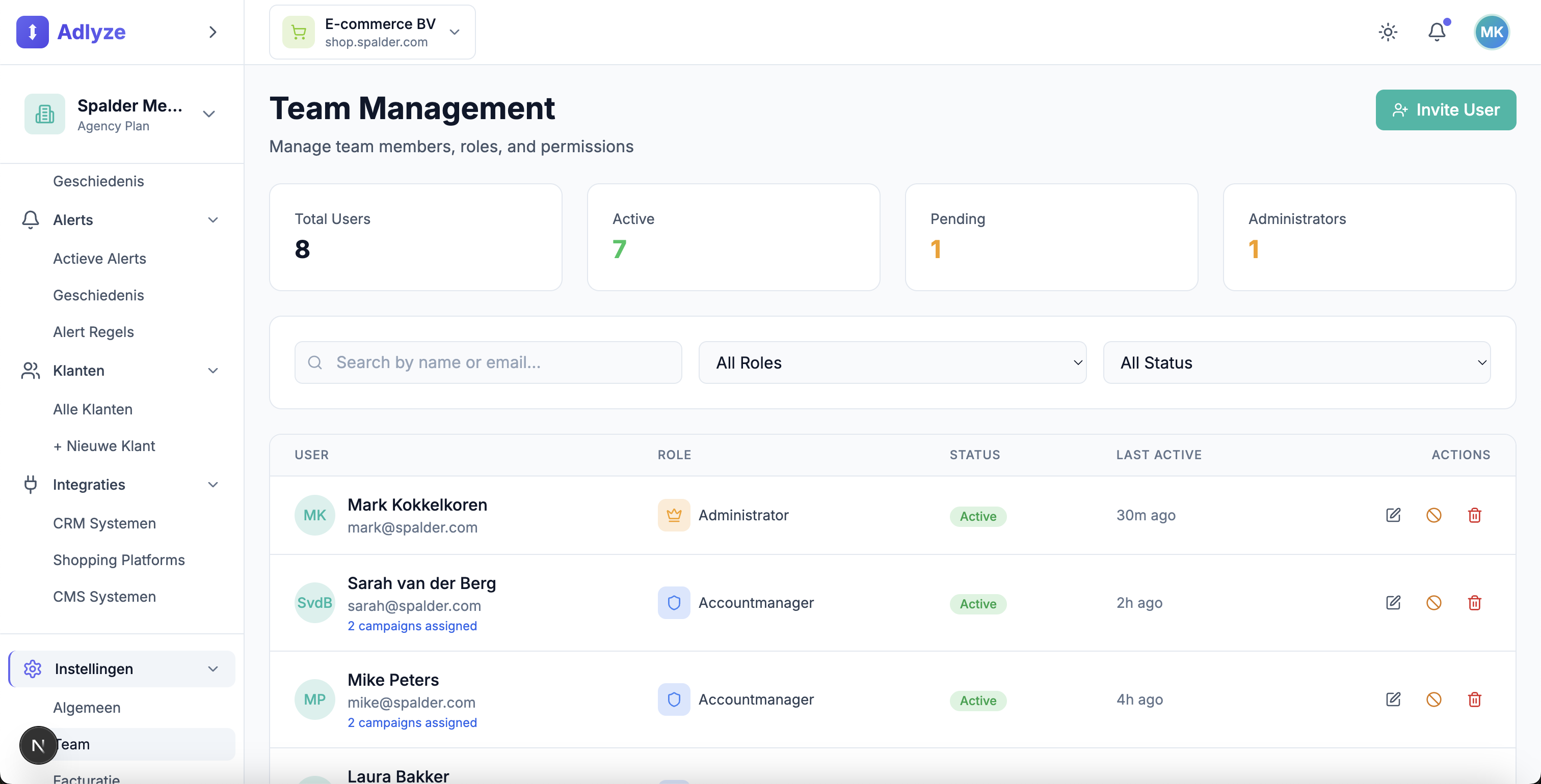 Settings - Platform configuration and preferences